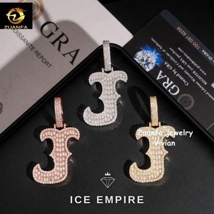 Iced Out 925 Silver Pendant