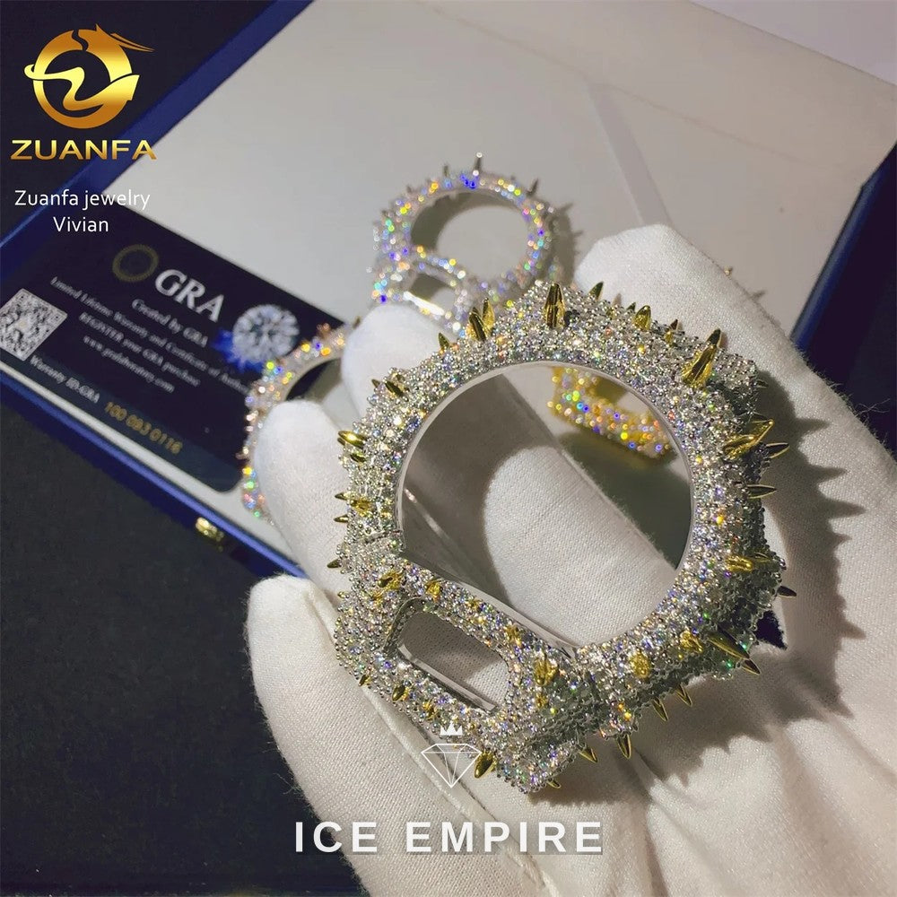 Iced Out 925 Silver Moissanite Watch