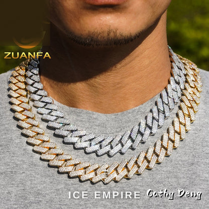 Iced Out Rose Gold Plated Cuban Chain