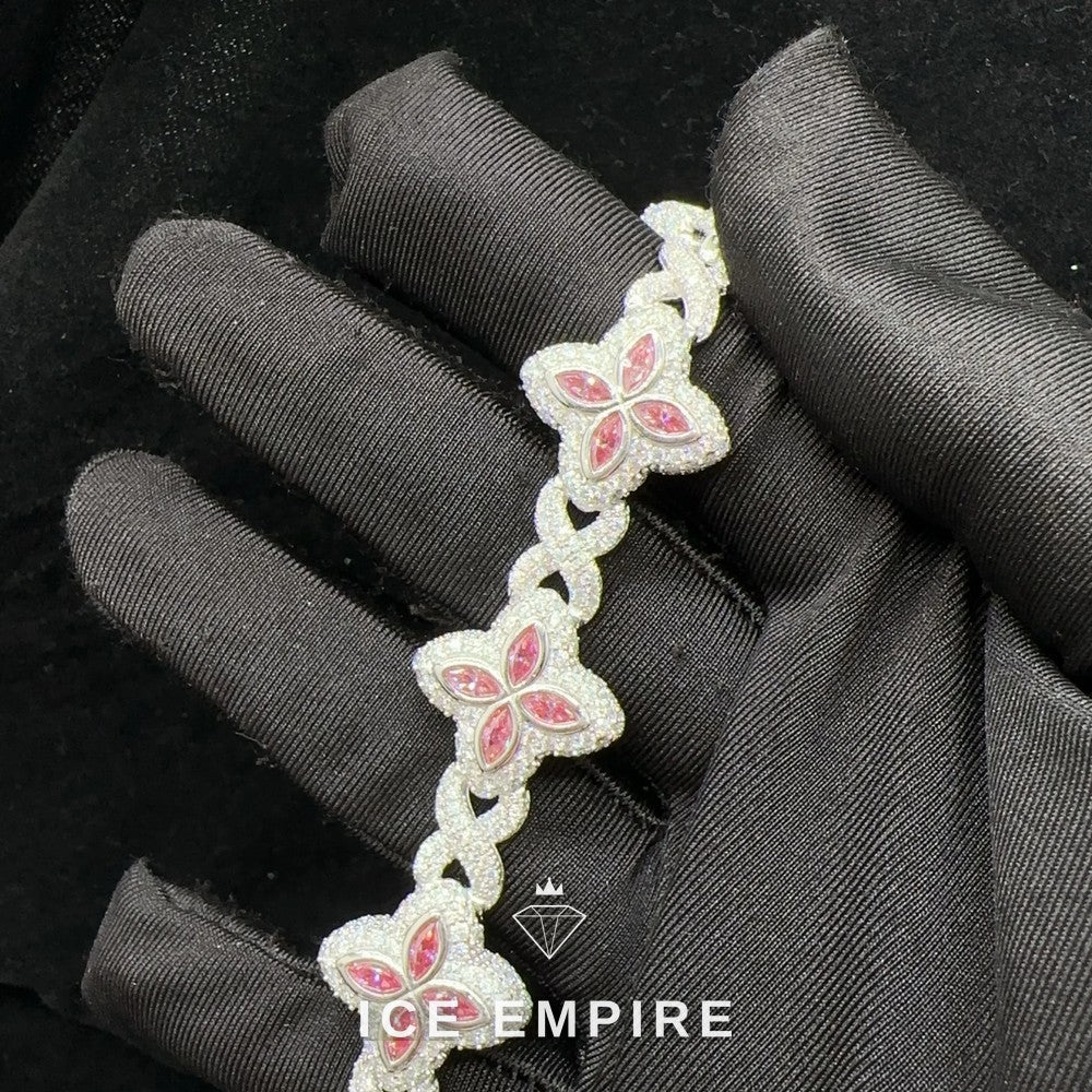 Iced Out Rose Gold Plated Moissanite Cuban Chain