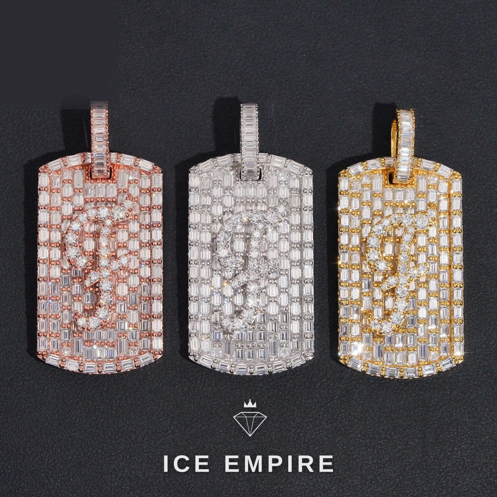 Iced Out Gold Plated Moissanite Pendant