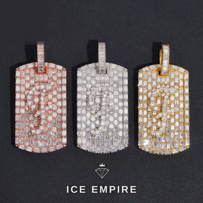 Iced Out Gold Plated Moissanite Pendant