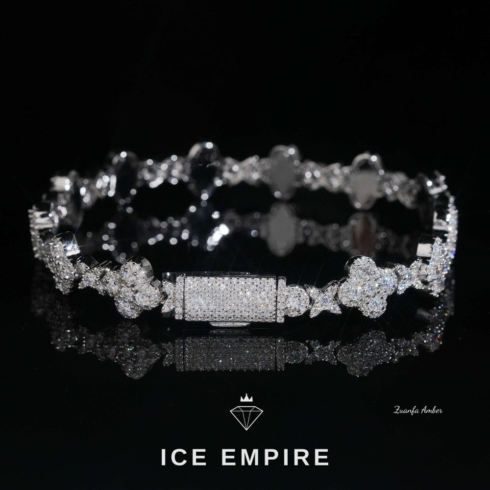Iced Out Gold Plated Moissanite Cuban Chain