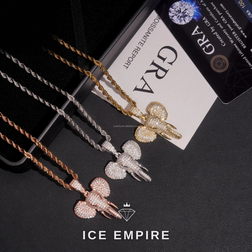 Iced Out Cross 925 Silver Moissanite Pendant