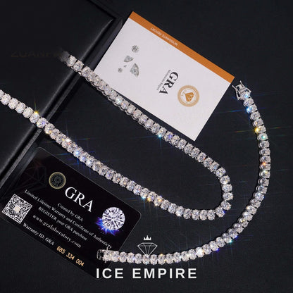 Iced Out Rose Gold Plated Moissanite Cuban Chain