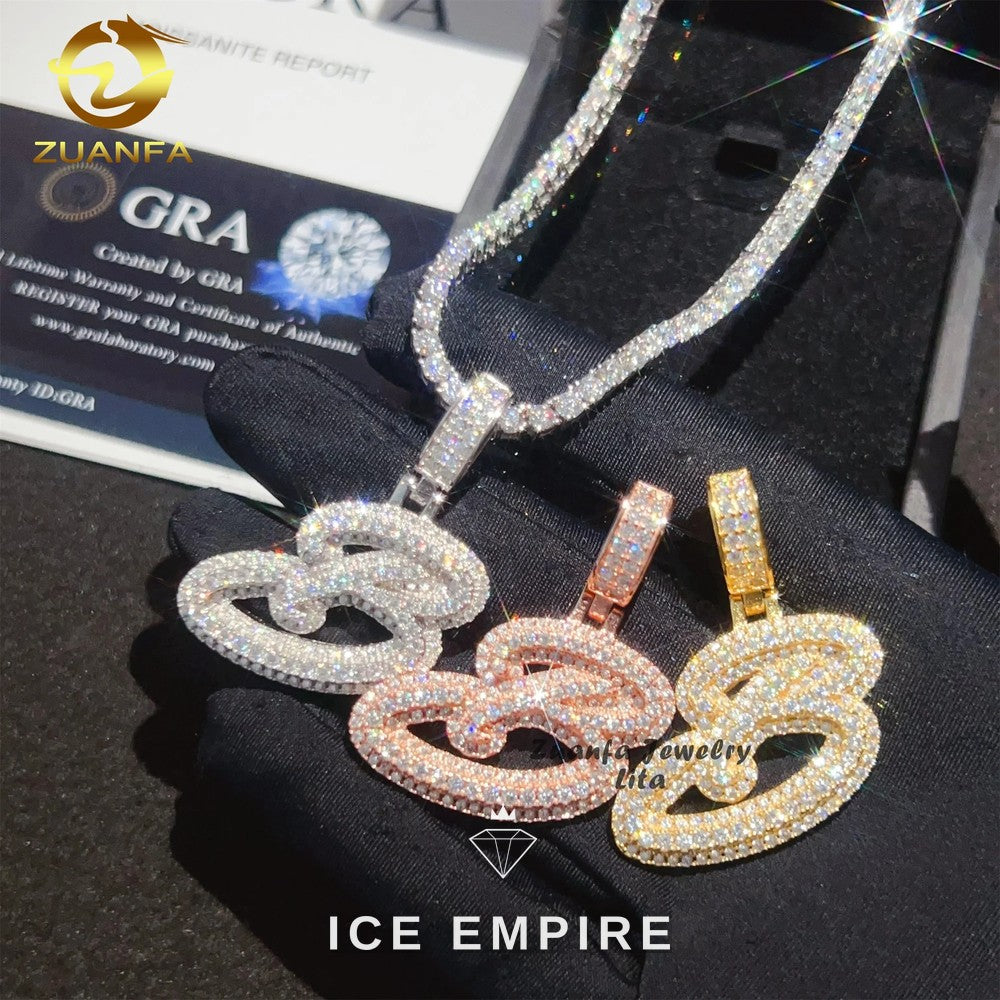 Iced Out 925 Silver Pendant