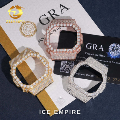 Iced Out 925 Silver Moissanite Watch