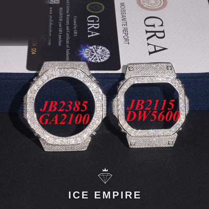 Iced Out 925 Silver Moissanite Watch