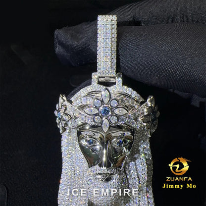 Iced Out 925 Silver Moissanite Pendant