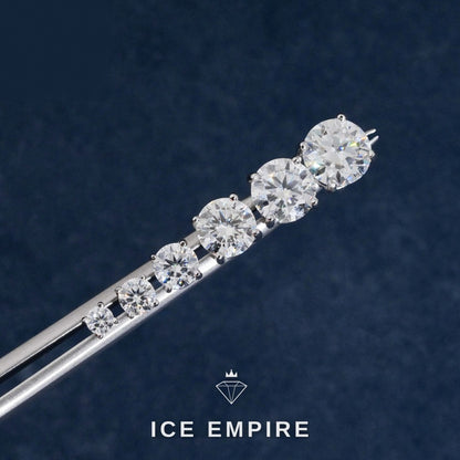 Iced Out Gold Plated Moissanite Stud Earrings