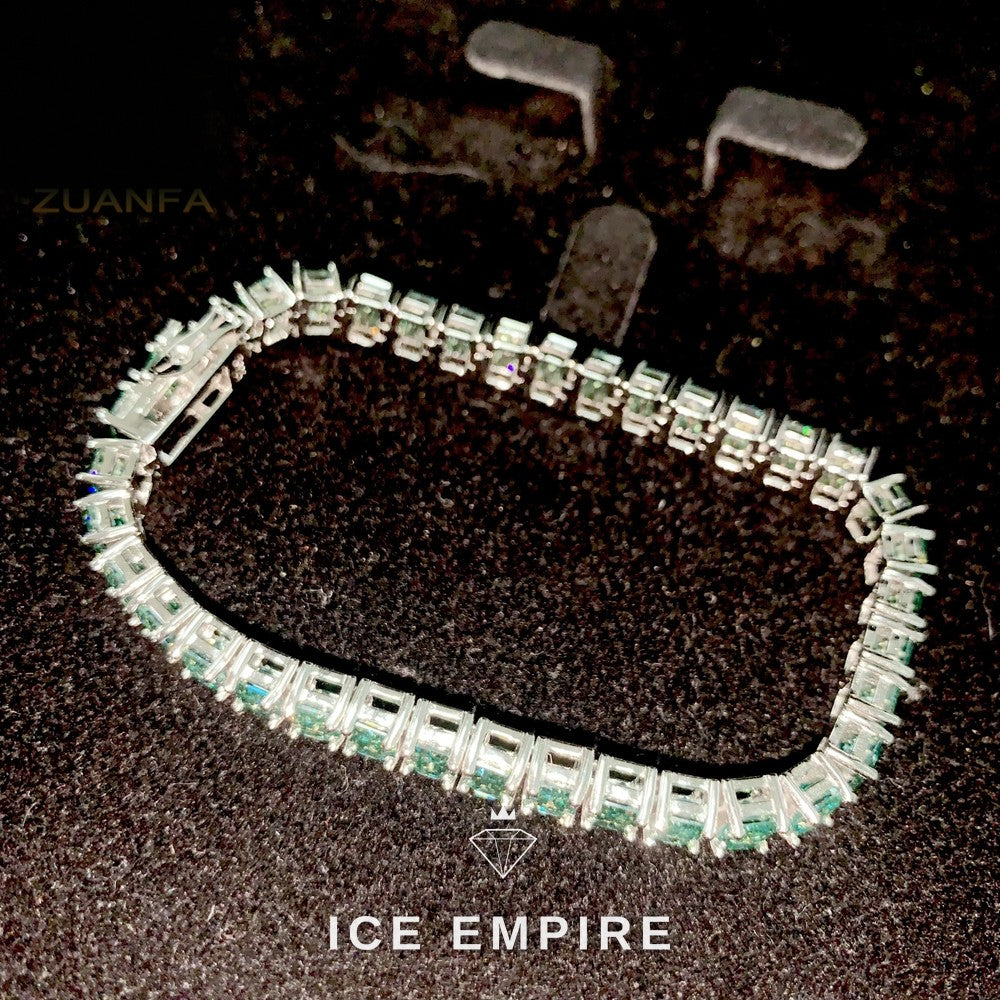 Iced Out Rose Gold Plated Moissanite Cuban Chain