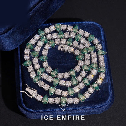 Iced Out Rose Gold Plated Moissanite Cuban Chain