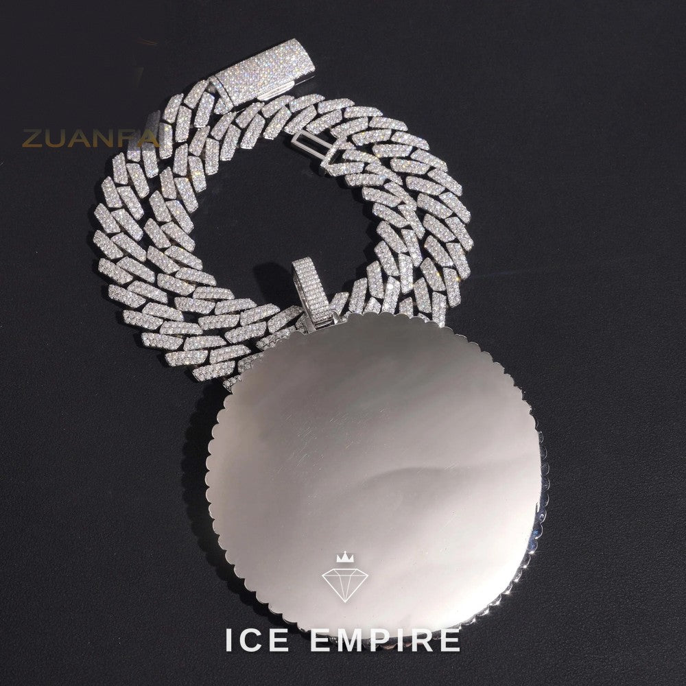 Iced Out 925 Silver Pendant