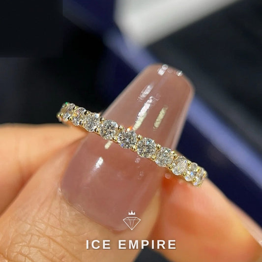 Iced Out 18K Gold Lab Grown Diamond Ring