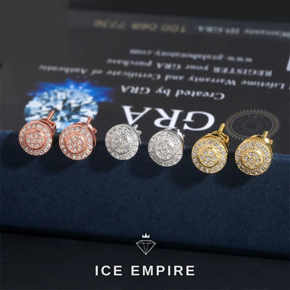 Iced Out 925 Silver Moissanite Earrings