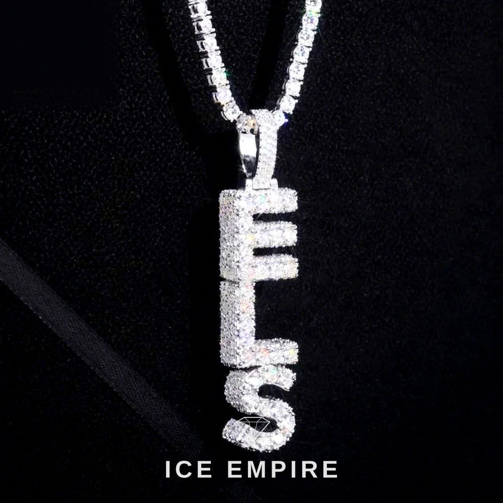 Iced Out Baguette Rose Gold Plated Lab Grown Diamond Cuban Chain