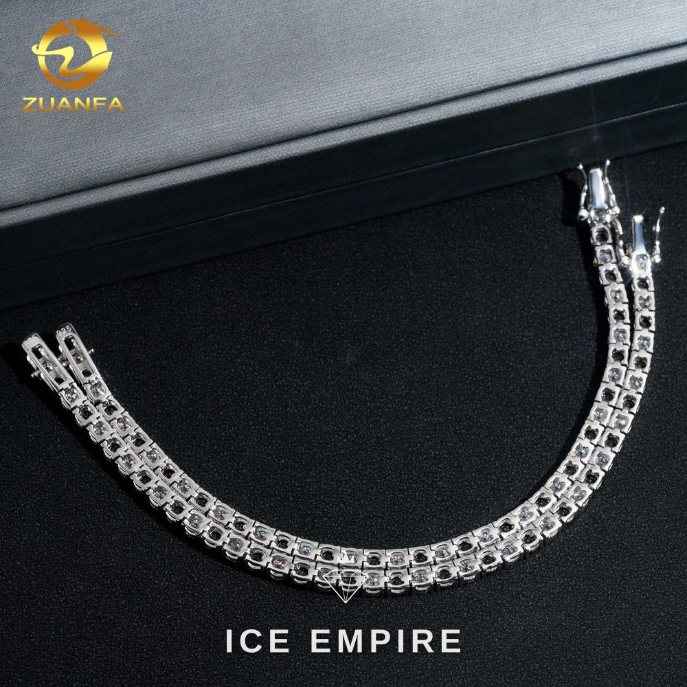 Iced Out Rose Gold Plated Moissanite Cuban Chain