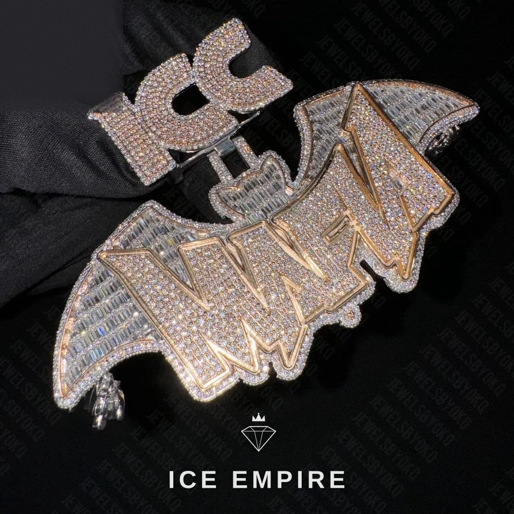 Iced Out 925 Silver Moissanite Pendant