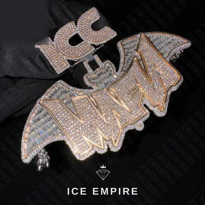 Iced Out 925 Silver Moissanite Pendant