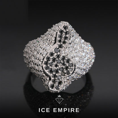 Iced Out Baguette Rose Gold Plated Moissanite Ring