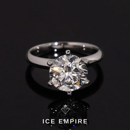 Iced Out 925 Silver Lab Grown Diamond Wedding Band