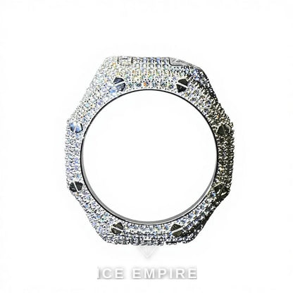 Iced Out 925 Silver Moissanite Watch