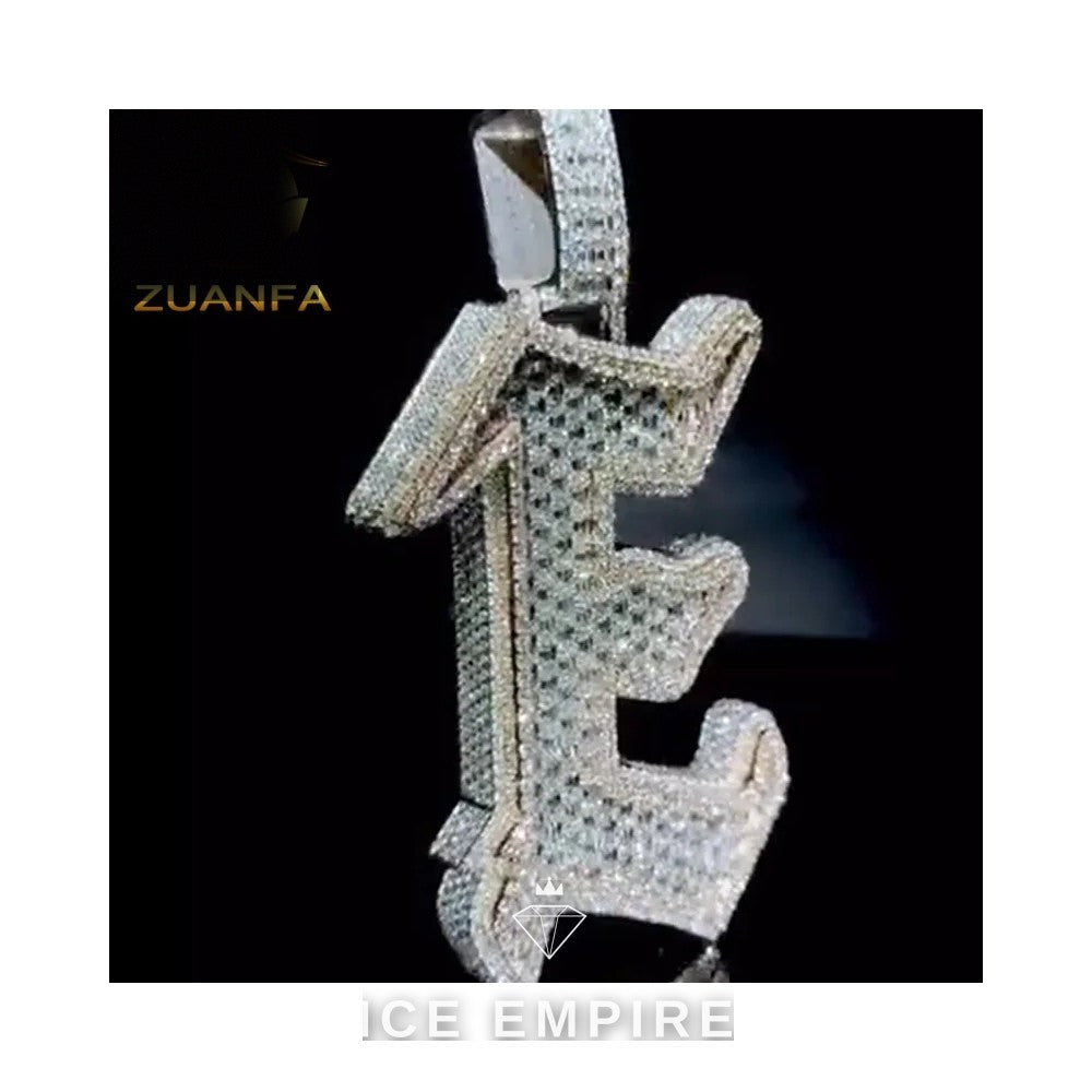 Iced Out 925 Silver Moissanite Pendant