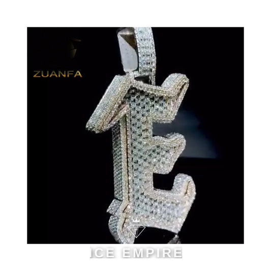 Iced Out 925 Silver Moissanite Pendant