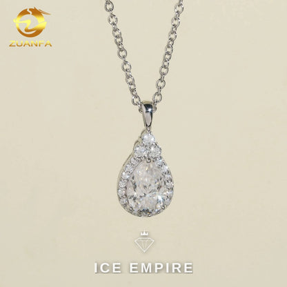 Iced Out Rose Gold Plated Moissanite Cuban Chain