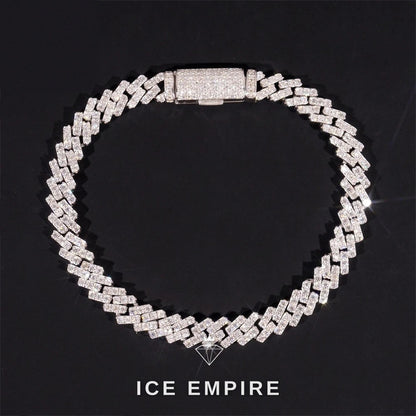 Iced Out Gold Plated Moissanite Cuban Chain
