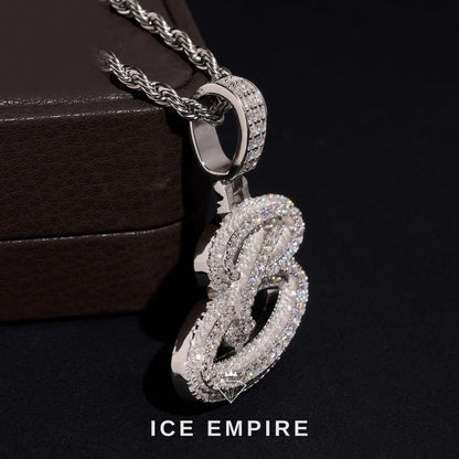 Iced Out Rose Gold Plated Moissanite Pendant
