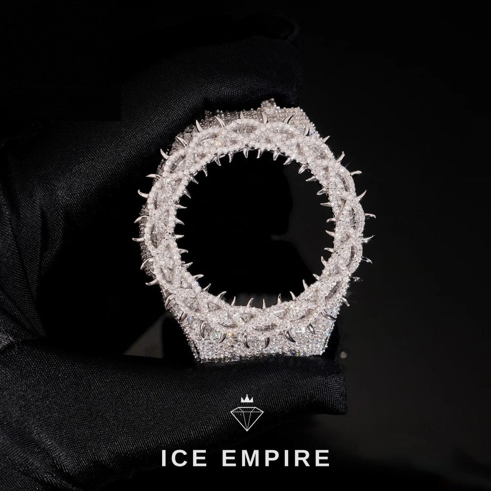 Iced Out 925 Silver Moissanite Watch