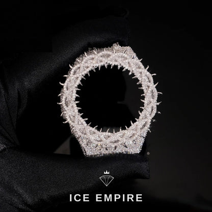 Iced Out 925 Silver Moissanite Watch