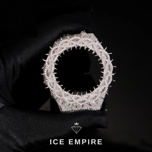 Iced Out 925 Silver Moissanite Watch