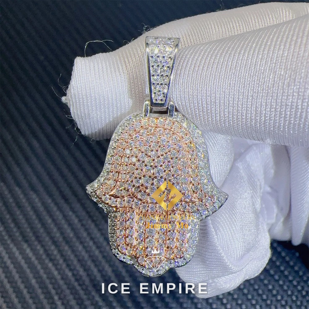 Iced Out Cross Gold Plated Pendant