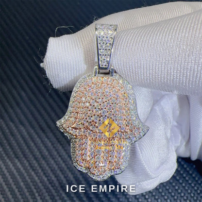 Iced Out Cross Gold Plated Pendant