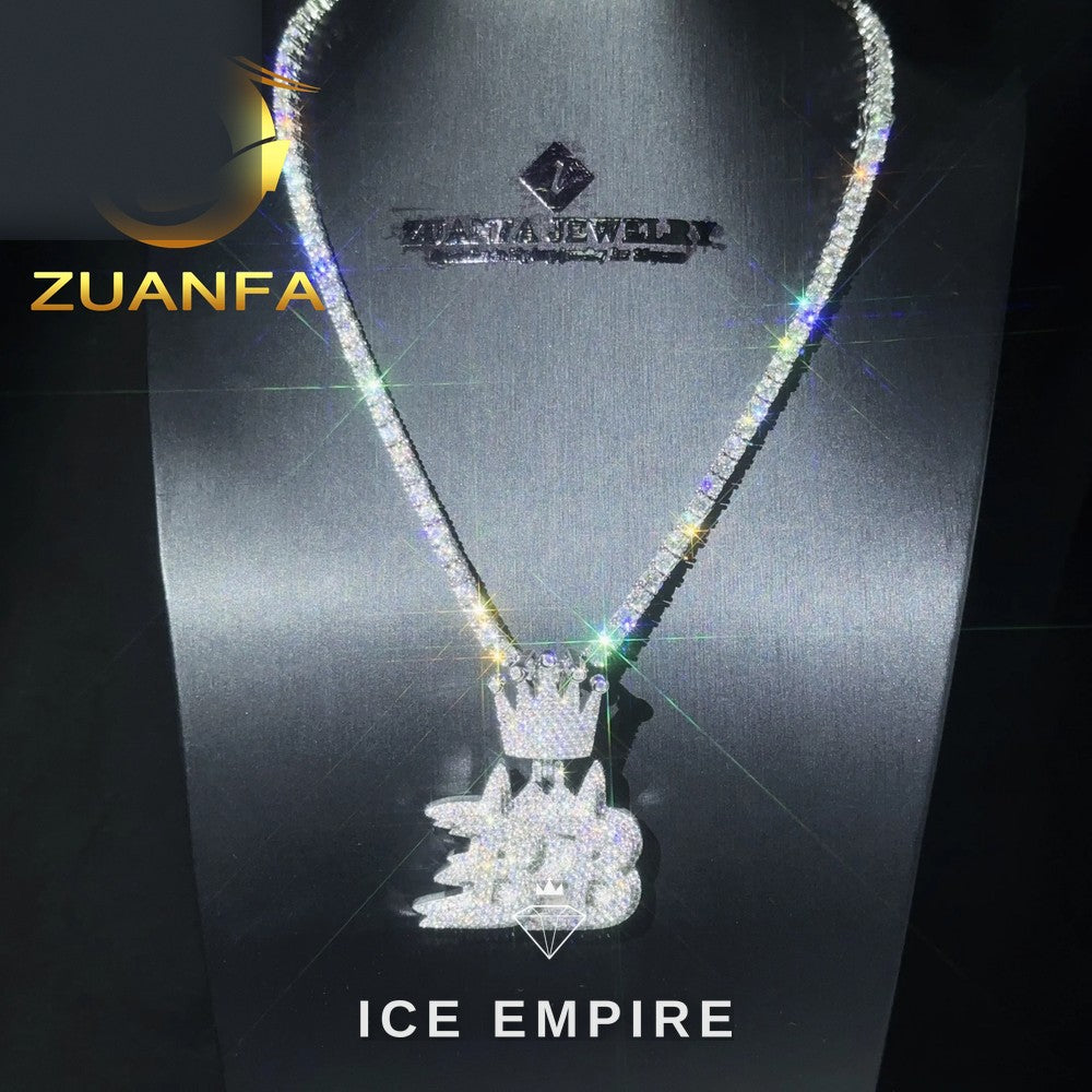Iced Out Rose Gold Plated Tennis Chain