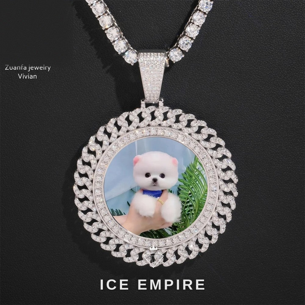 Iced Out Cross 925 Silver Moissanite Pendant