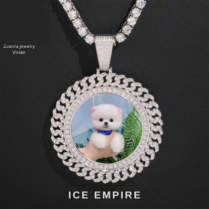 Iced Out Cross 925 Silver Moissanite Pendant