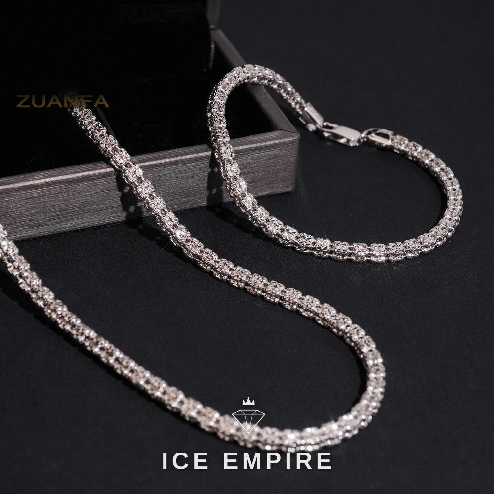 Iced Out Rose Gold Plated Chain
