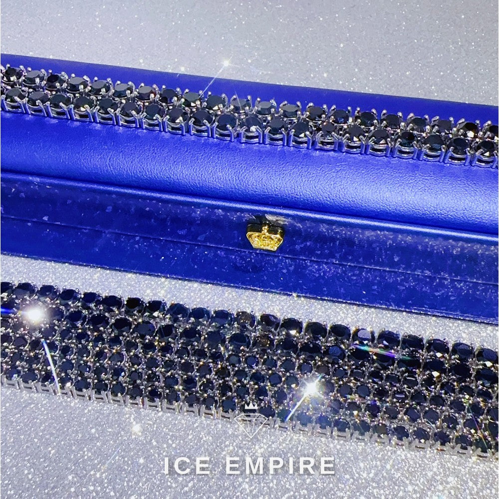 Iced Out Rose Gold Plated Moissanite Cuban Chain