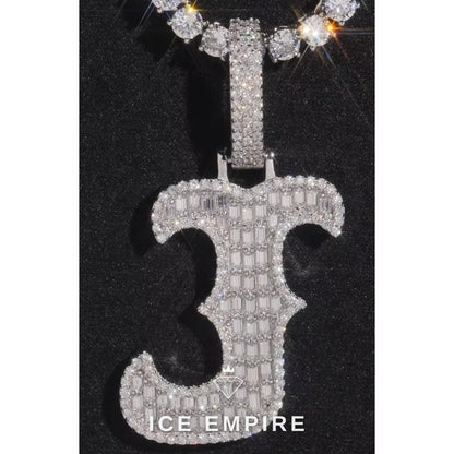 Iced Out 925 Silver Pendant