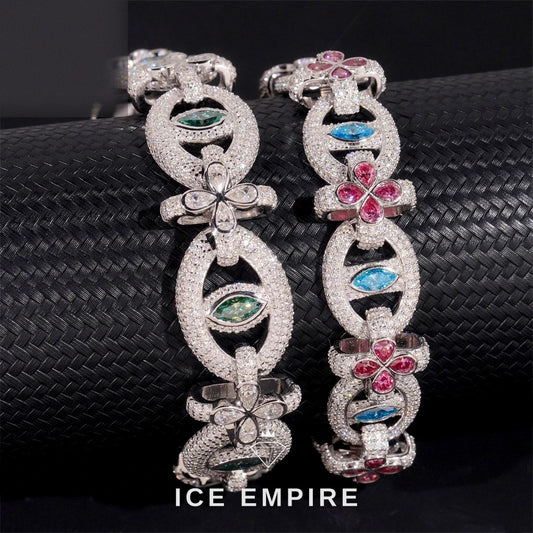 Iced Out Rose Gold Plated Moissanite Cuban Chain