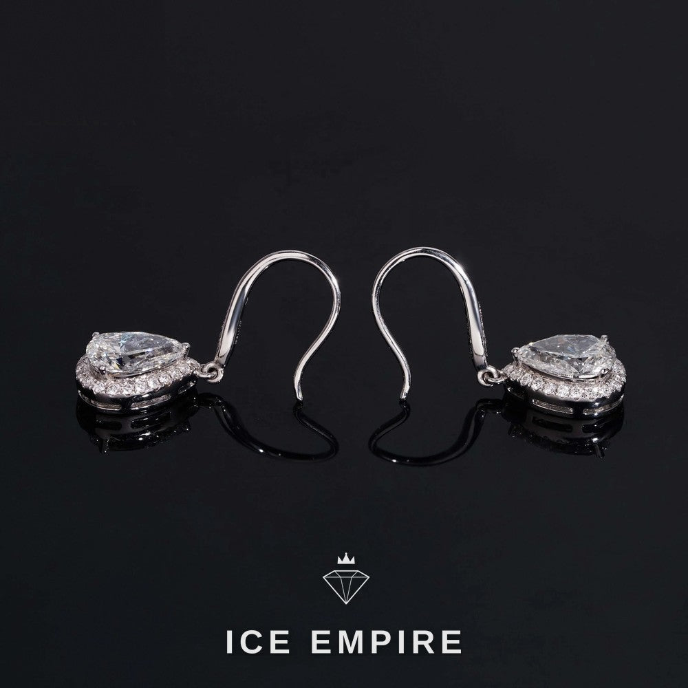 Iced Out 18K Gold Lab Grown Diamond Earrings