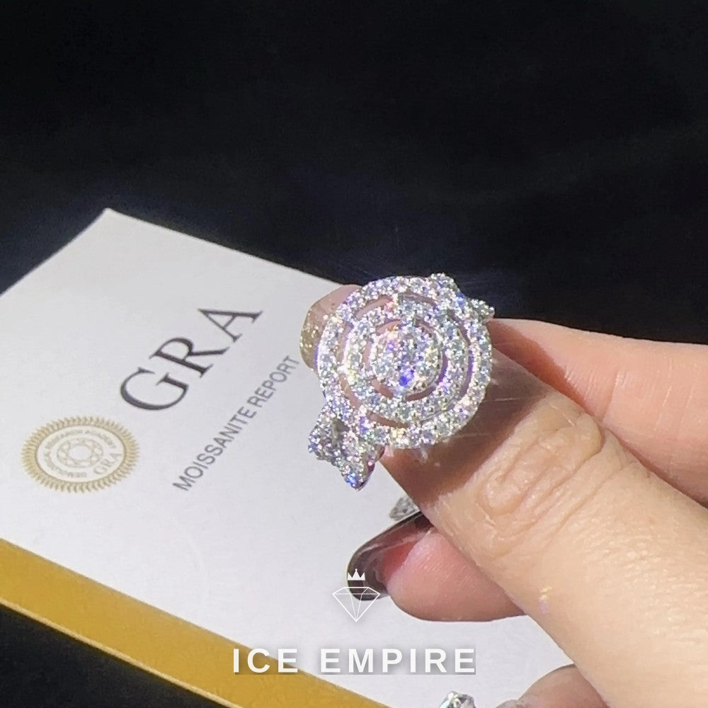 Iced Out 925 Silver Moissanite Cuban Chain