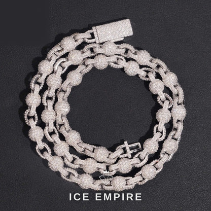 Iced Out Rose Gold Plated Moissanite Cuban Chain