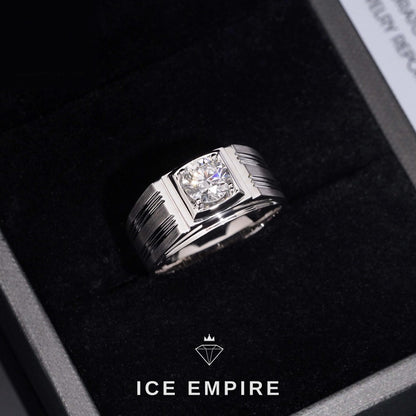 Iced Out 18K Gold Lab Grown Diamond Ring