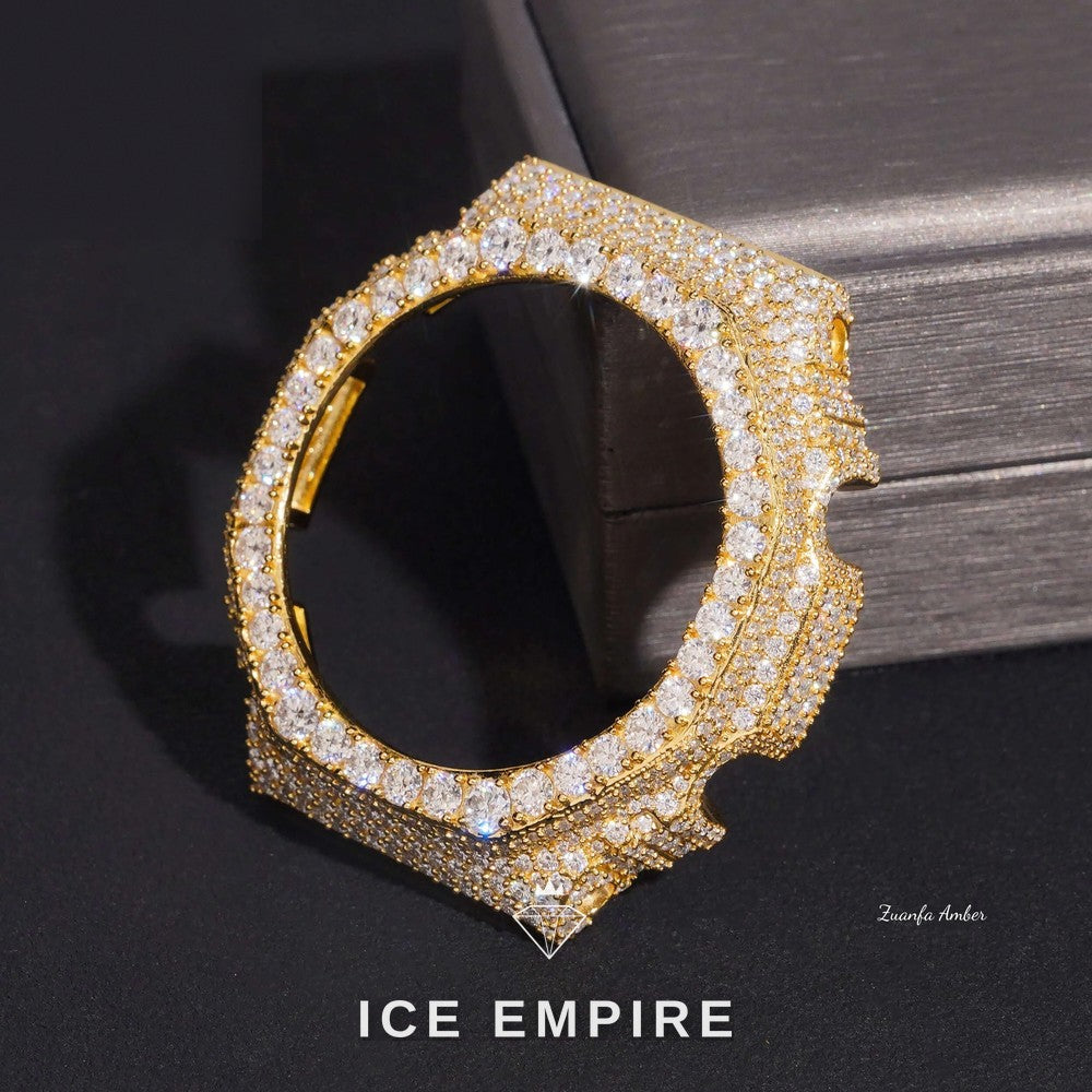 Iced Out 925 Silver Moissanite Watch