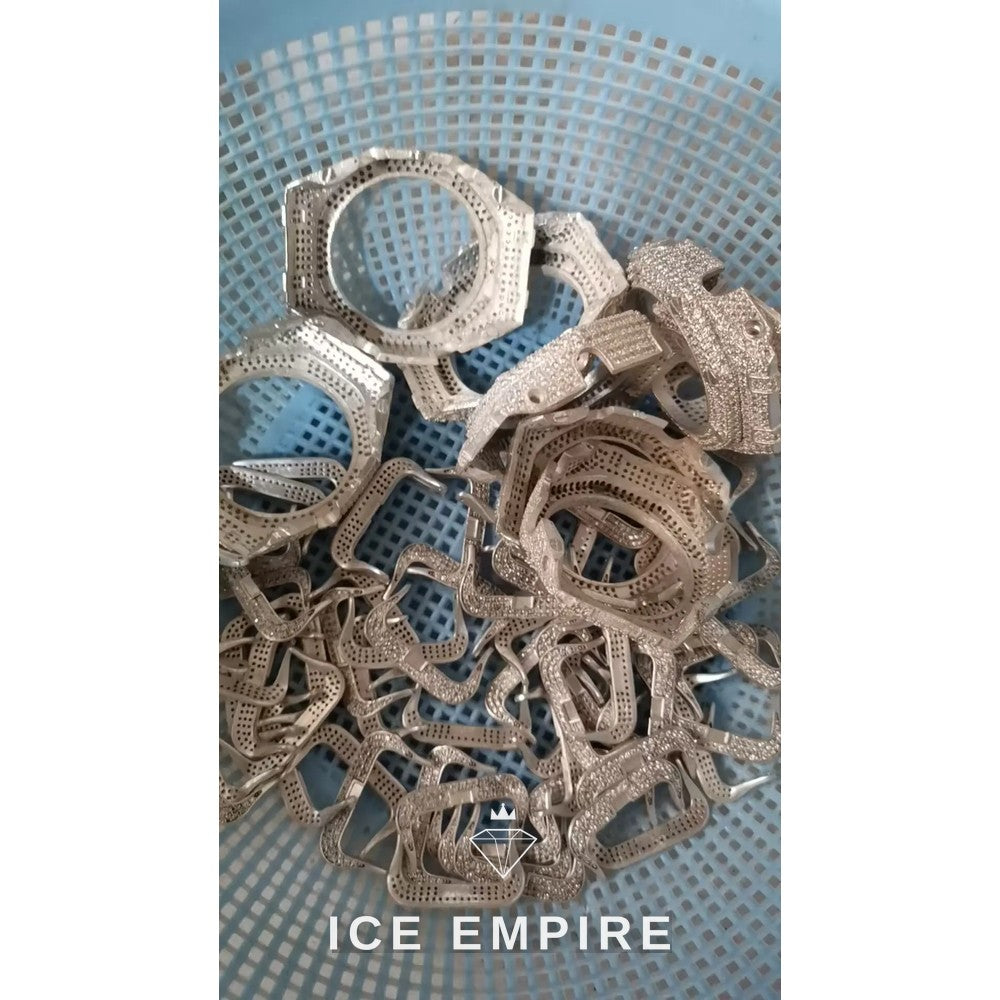 Iced Out 925 Silver Moissanite Watch