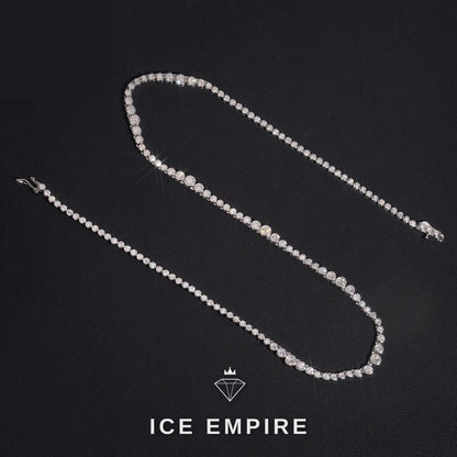 Iced Out Rose Gold Plated Moissanite Cuban Chain